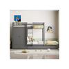 Solid Wood Bunk Bed - MUVOE - 90x200 - Trundle Bed - Built-in Wardrobe - Storage Drawers