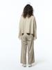 HAUS072C Wrap Style Wool Wide Pt Beige