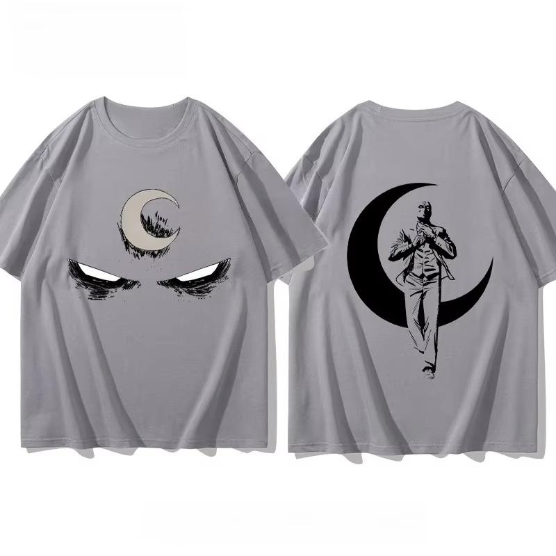Marvel Superhero Moon Knight Trendy Casual Printed Tshirt for Unisex and Women