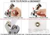 Stainless Steel Eyelet Hole Punching Pliers for PVC, Leather, and Paper