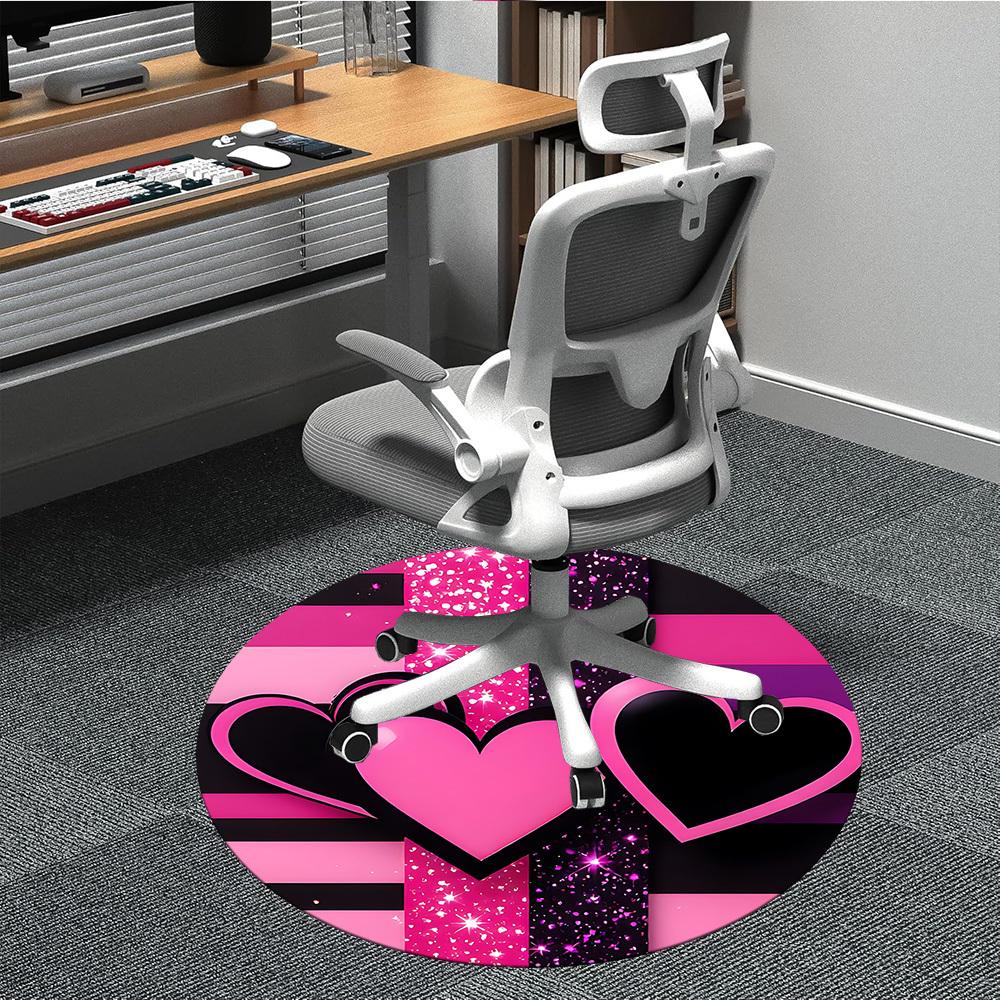 

1pc Heartbeat Carpet for Office, Non-slip, Soft and Durable Office Rug, Perfect for Office yy260128087 80cm by 80cm