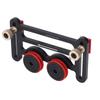 Double Wheel Bearing Stock Roller with Sliding Blocks Table Saw Feeding Guide Roller for Woodworking