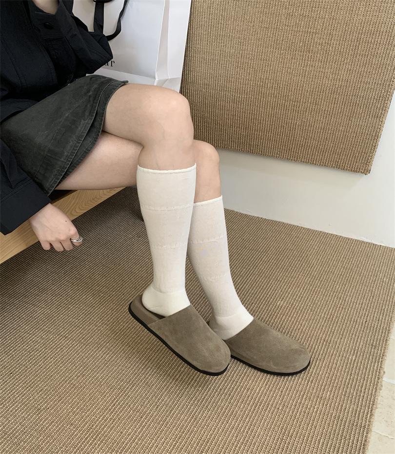 

Mori women s shoes retro Brock small leather shoes versatile flat-bottomed casual loafers Doudou shoes 39 сірий колір