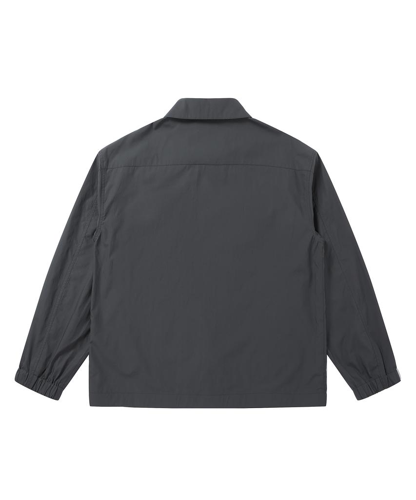 SOLEW Portobello Outer Snap Shirt_Charcoal