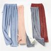 Damen Schlafhose aus Korallenfleece - Warm, locker und bequem für Herbst/Winter