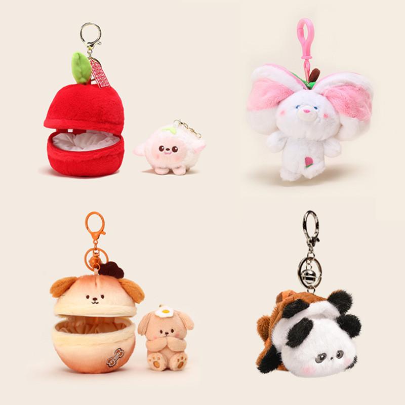 Plush Animal Adorable Keychain Featuring Various Transforming Designs Perfect For Gifts Collectibles And