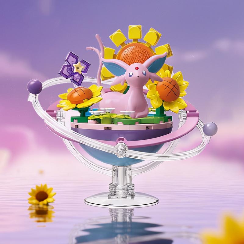 Keeppley Pokmon Cartoon Eevee Family Planet Series Puzzle Toy Splicing Model Desktop Ornament Collection Gift