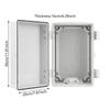 Waterproof Electrical Junction Box Plastic Project Box Enclosure Electronic Instrument Hinge Case with Mounting Plate