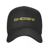 Sheriff in Yellow Letters Baseball Cap cute summer hat Hat Baseball Cap New In The Hat Baseball For Unisex Womens