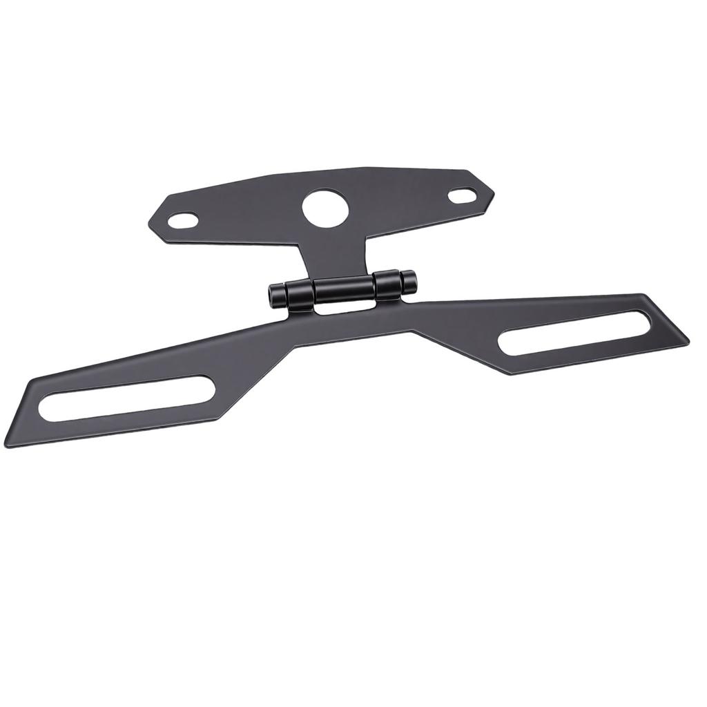 Adjustable Motorcycle License Plate Bracket Universal Folding License Plate Tail Light Mount Holder for ATV Motorbike