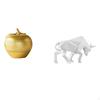 Modern Resin Bull Figurine Sculpture Ornament for Tabletop Bookshelf Dining Room Bedroom Office