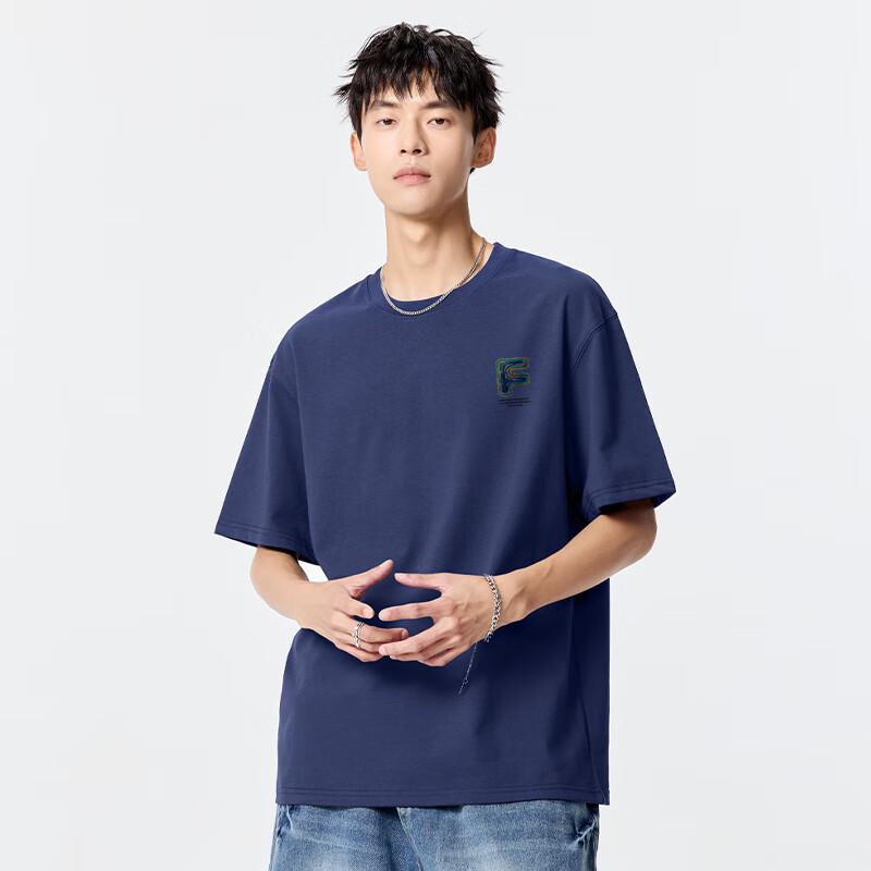 Fingercroxxit Men's Loose-Fit Cotton Graphic T-Shirt