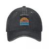 Vintage Khruangbin Soundscape Psychedelic Baseball Caps Unisex Women Distressed Denim Sun Hats Rock Band Outdoor Summer Adjustable