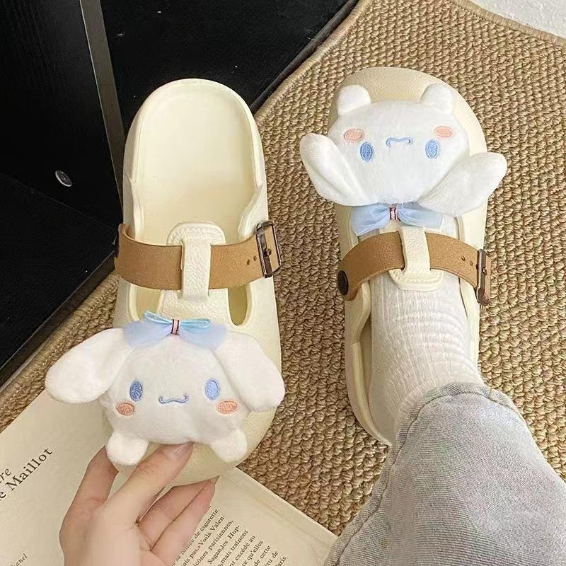 Yugui Dog Wears Bag Head Slippers In Early Autumn, Versatile, Soft, Trimmed Hook, Comfortable, Flat Bottom and Half Drag