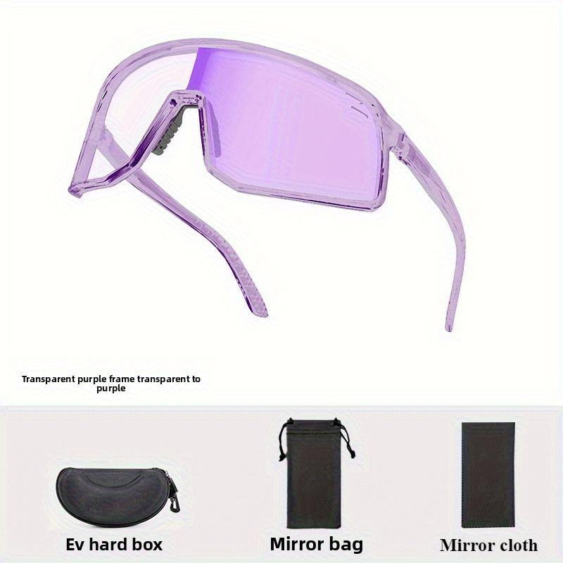 Cycling Sunglasses Photochromic Lens UV400 Protection Unisex Sports Eyewear for Running Biking Day Night Use Polarized
