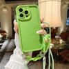 Luxury Marble Amber Wrist Strap Necklace Lanyard Case For iPhone 16 14 11 12 13 15 Pro Max X XS XR 7 8 Plus SE Soft Chain Cover