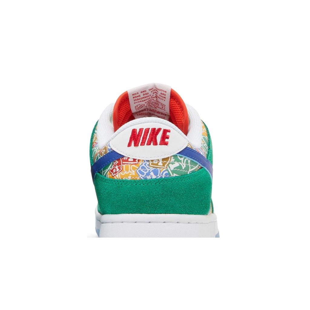 Nike Dunk Low 'Foam Finger' (Unisex) Stadium Green / White / University Red / Old Royal Skateboard Shoes DZ5184 300