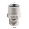 ELECQUEEN Quick Joint Connector,1/4'' Male Thread x 9.5mm(3/8'') OD Tubing Pipe Connection,Hose Push-in Fitting Straight Adapter