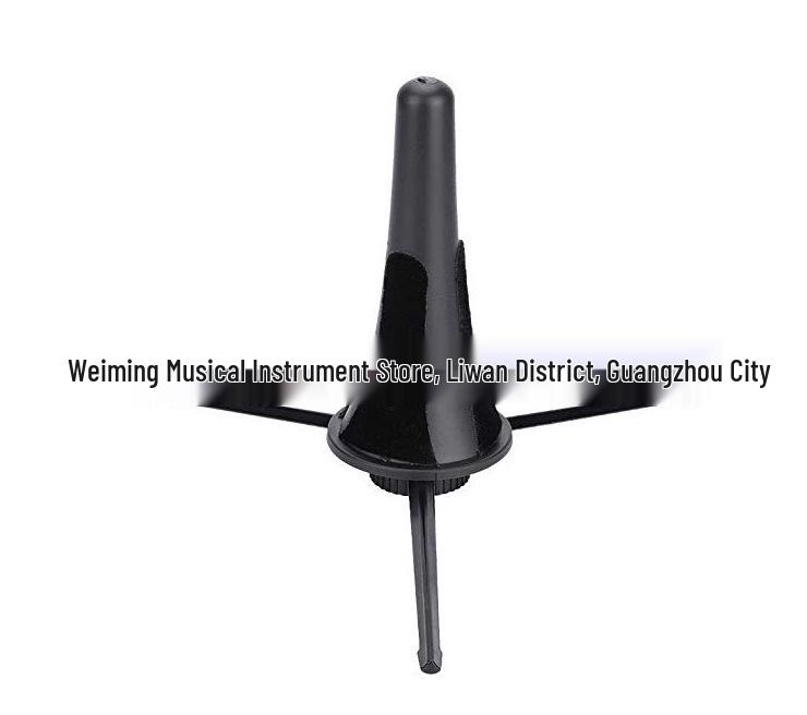 Black Folding Clarinet Stand - Compact and Durable Design 