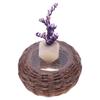 Miniature Resin Wicker Table And Chairs Set Handcrafted Realistic Details For Dollhouse Accessories And Miniature Scenes
