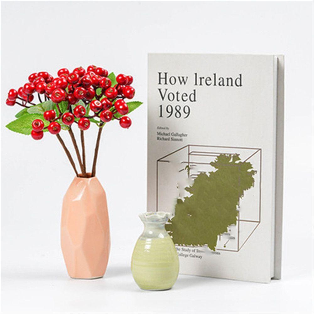 Party Wedding DIY Props Christmas Ornaments Artificial Red Berry Fake Flower Simulation Branch