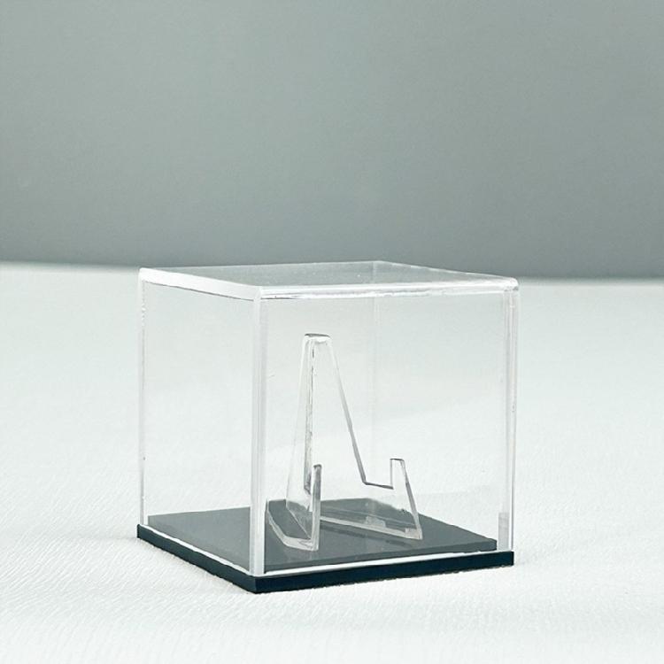 Multipurpose Acrylic Display Box Clear Rings Display Case for Rings and Picks Suitable for Jewelers and Collectors