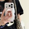 Japanese Korean Polka Dot Little Bear Sleep Cap Phone Case for iPhone 14-17/16 Pro Max.