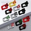 Car Decor Metal Q2 Q4 Letter Emblem 3D Sticker Accessories For Brera Giulietta Giulia 147 156 Tail Rear Trunk Decals
