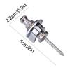 2Pcs Durable Metal Guitar Anti skid Strap Locks Replacement Part for Electric Guitar(Silver)