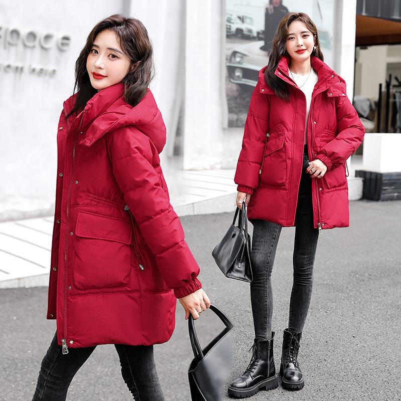 Down and Padded Jacket Women's 2025 New Winter Mid-length Korean Fashion Versatile Small Man Thickened Padded Jacket