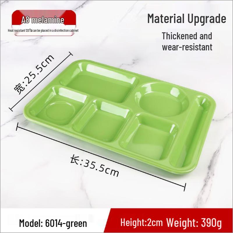 Rectangular Melamine Divided Serving Tray