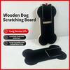 Solid Wood Dog Scratch Board With Pull Out Treat Box Dog Nail Grinding Toy Interactive Paw File Pad For Dog Cat Pet Nail Trimmer