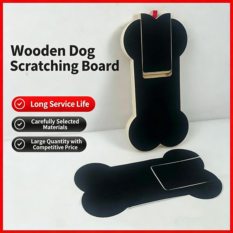 Solid Wood Dog Scratch Board With Pull Out Treat Box Dog Nail Grinding Toy Interactive Paw File Pad For Dog Cat Pet Nail Trimmer