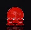 Red Ceramic Wedding Tea Set