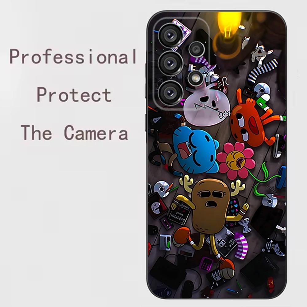 

A-Amazing World G-Gumball Phone Case For Samsung Galaxy A73 71 53 52 42 41 32 22 21 13 12 S E 4G 5G Soft Black Shell Samsung a425g