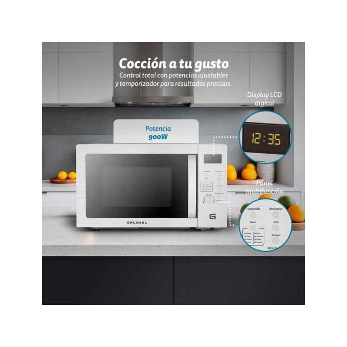 Four à micro-ondes combiné - GRUNKEL - MW-28AIRFRYER - 28L - 2200W - Inox