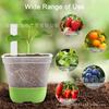 Plastic Square 3 Inch Seedling Starter Cup Transparent Nursery Container for Plant Propagation and Seed Germination with Drainage Holes