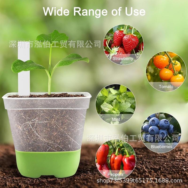 Plastic Square 3 Inch Seedling Starter Cup Transparent Nursery Container for Plant Propagation and Seed Germination with Drainage Holes