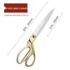 10-inch Handmade Blackened Steel Tailor Scissors for Sewing & Fabric Cutting