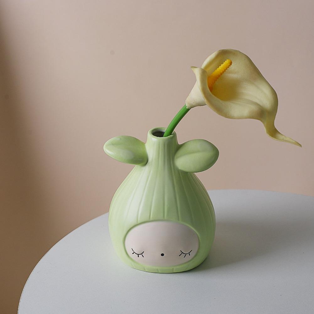 Desktop Balcony Ceramic Flowerpot Flowers Ceramic Pot Cartoon Plant Pot  Home