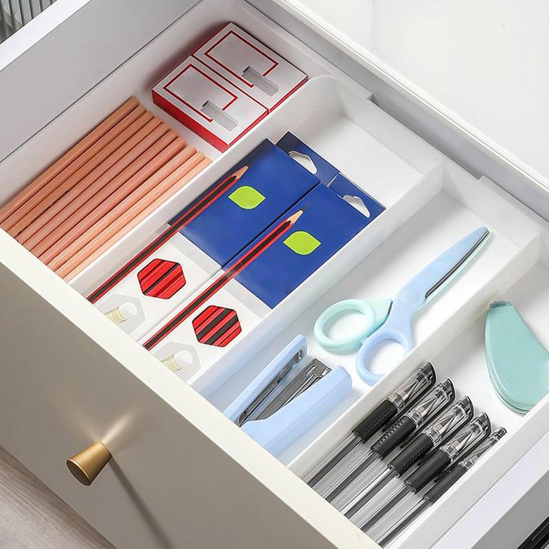 Utensil Drawer Organizer Cooking Silverware Tray for Kitchen Drawer Cutlery Flatware Holder, Plastic Spatula Tools and Gadgets