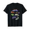 Meeresschnecken Nacktschnecken Meerestier Biologe Aquarianer T-Shirt Schwarz Vintage Vielseitig Dehnbar Atmungsaktiv Weich
