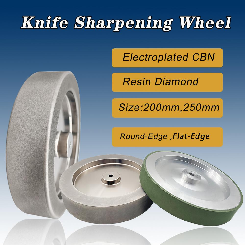 250mm 10 Inch Electroplated Plated CBN Grinding Wheel Knife Sharpening Wheel for Knife Grinding T7 T8 Bench Grinder