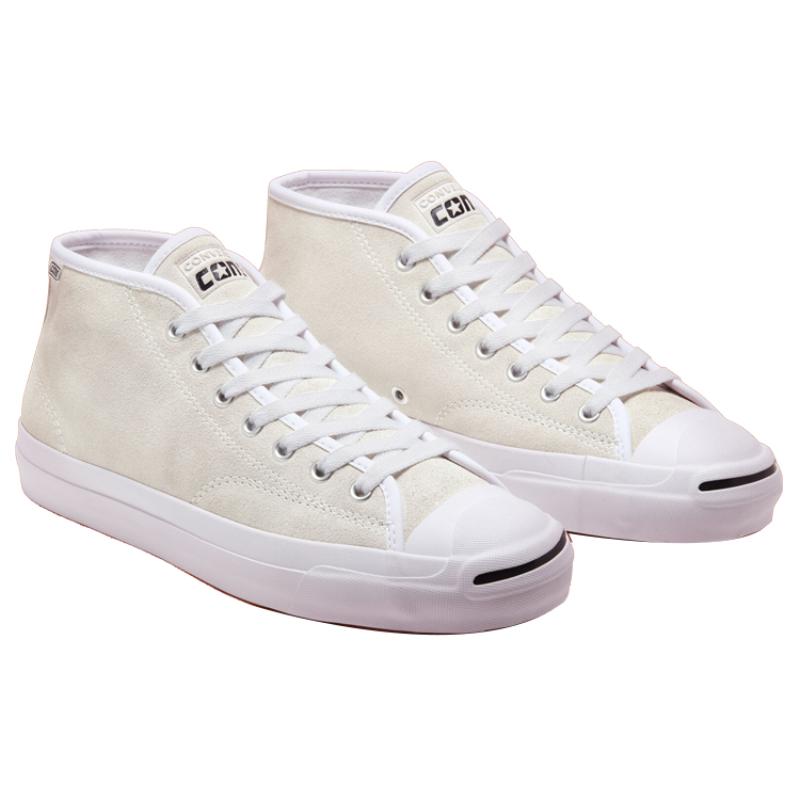 Converse Jack Purcell Pro Mid Trendy Minimalist Canvas Shoes Unisex White
