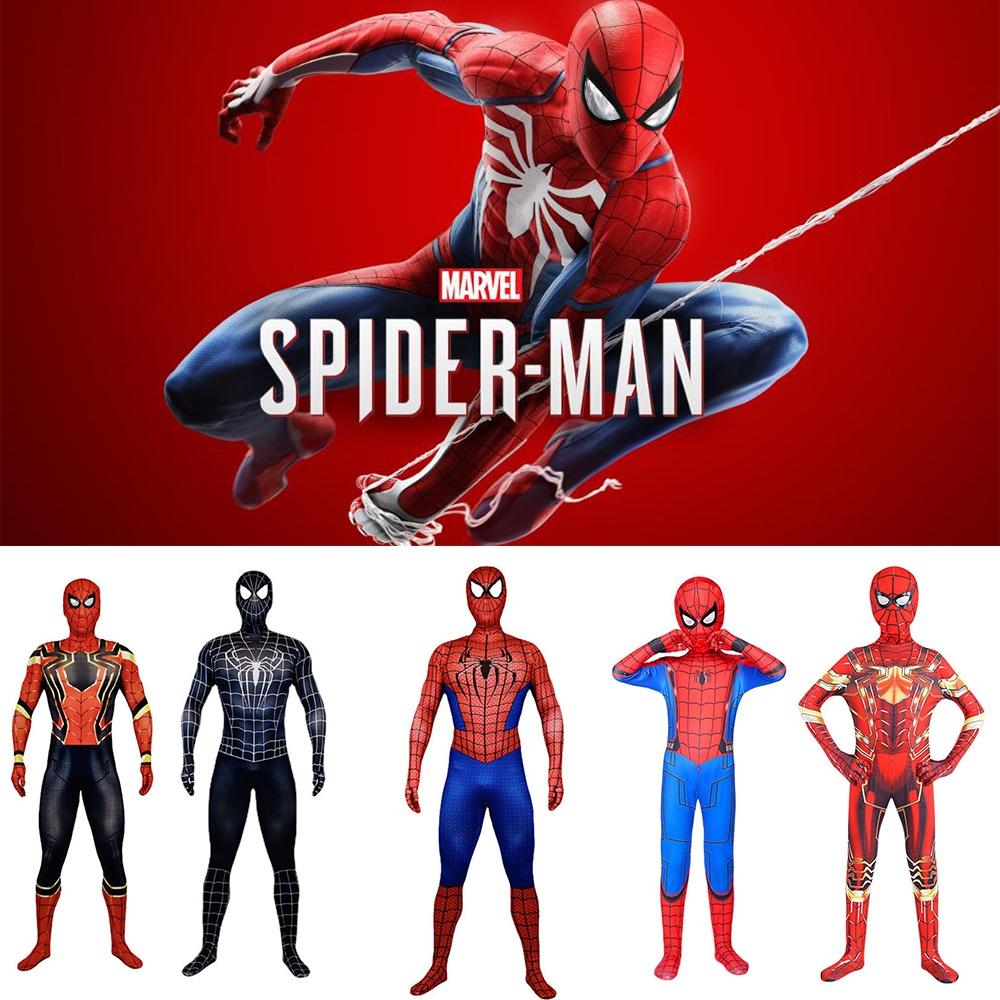 Spider-man No Way Home Amazing Iron Black Cosplay Costume Suit For All Ages