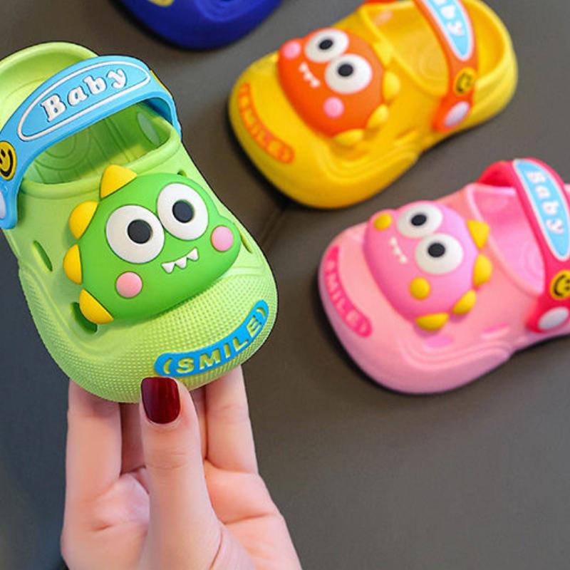 Dinosaur Baby Cave Shoes Indoor Baotou Children's Soft Slippers Summer Boys and Girls Children's Sandals for Infants