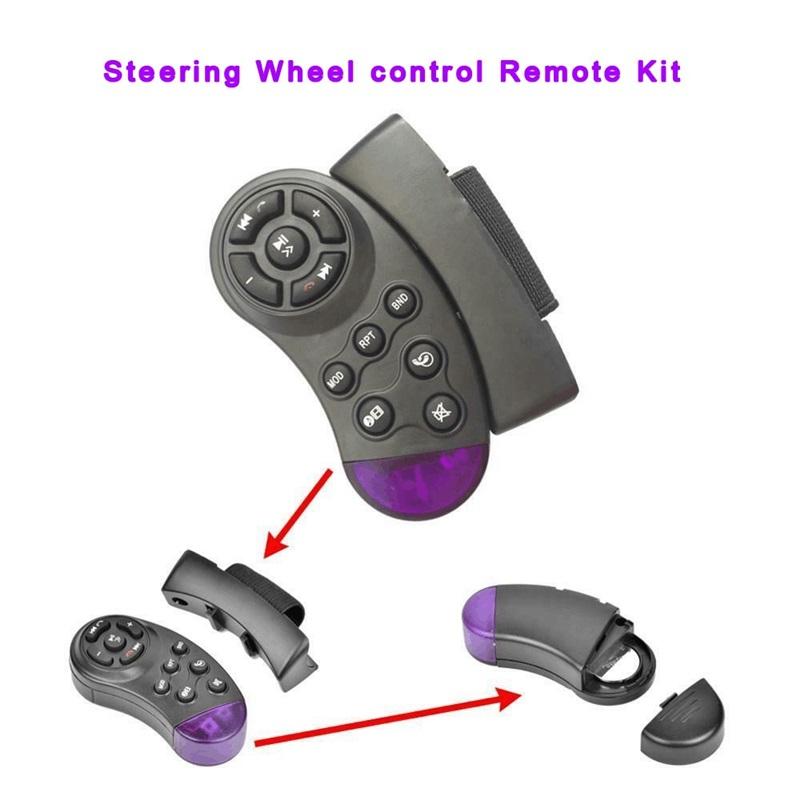 Commutateur de télécommande de volant de voiture sans fil à 11 touches, contrôleur universel pour autoradio DVD VCD lecteur de musique multimédia