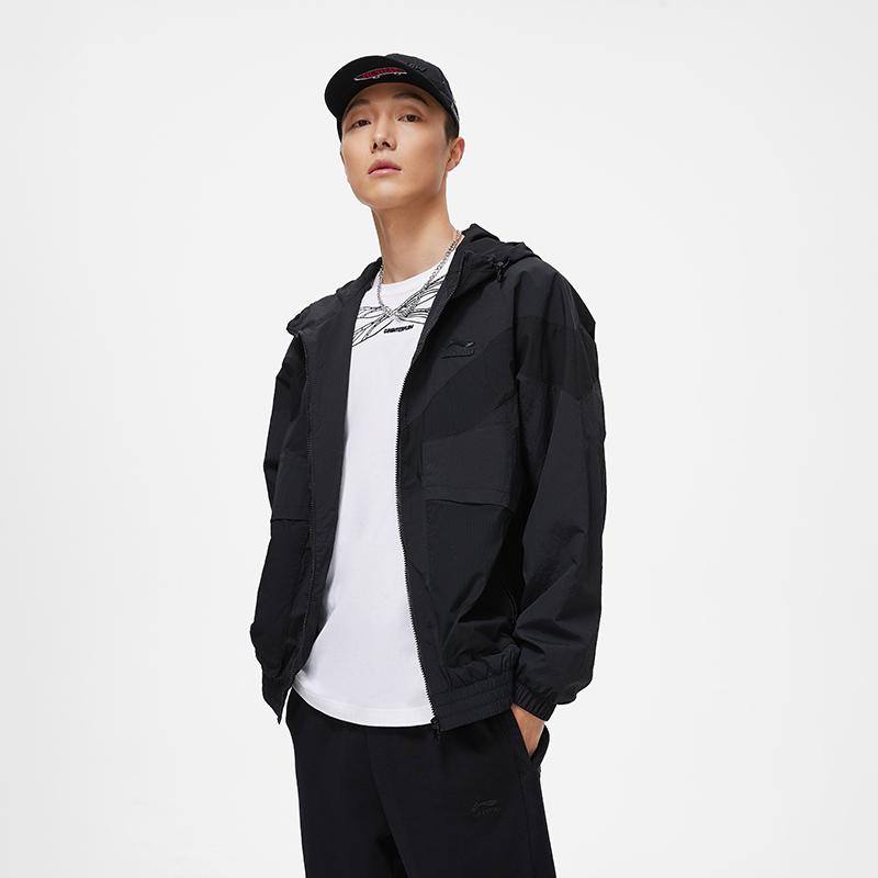 Li Ning Sports Trendy Collection Jacket Men's Black AJDT039-6