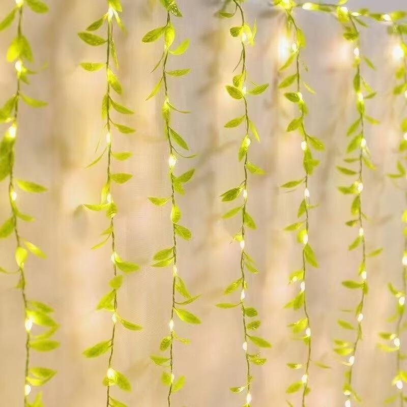OEING Solar Vine Copper Wire String Lights