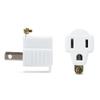 652F Heavy Duty Wall Plug Adapter 2 to 3 Prongs Outlet Adapter Grounding Plugs Adapter Fast Charging Travel Adapter Enduring